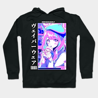 Vaporwave Aesthetic Anime Manga Girl Japanese Streetwear Hoodie